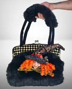 Vintage Halloween Mark Roberts Diva Witch Purse Handbag Bag No Box VERY RARE - Picture 1 of 16