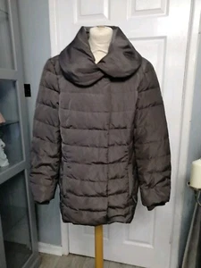 MONSOON LADIES M UK 16 BROWN PUFFA QUILTED LINED JACKET COAT - Picture 1 of 12