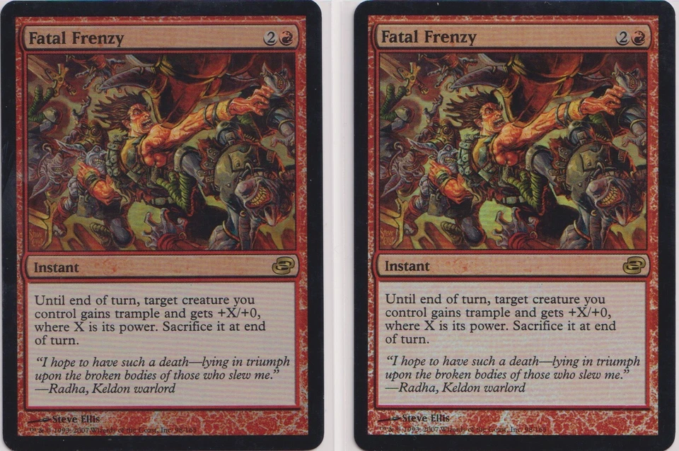 Magic: The Gathering Fatal Frenzy Planar Chaos Foil x2 (mp) - Image 1 of 1