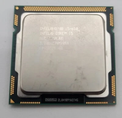 Intel Core i5-650 3.20GHz Dual-Core CPU Processor SLBTJ LGA1156 Socket - Image 1 of 2