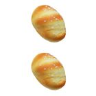  2 Pack Toddler Realistic Fake Cakes Artificial French Bread
