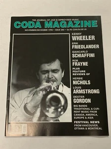 Excellent Coda Jazz Magazine Nov/Dec 1998 Kenny Wheeler Rob Frayne 9A-4 - Picture 1 of 2