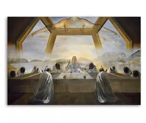 Salvador Dali 1955 The Sacrament of the Last Supper-16”x24”CANVAS PRINT WALL ART - Picture 1 of 1