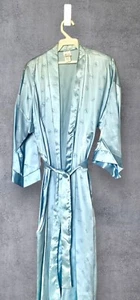 Vintage Undercover Wear Long Baby Blue Lounge Robe Size Large - Picture 1 of 5