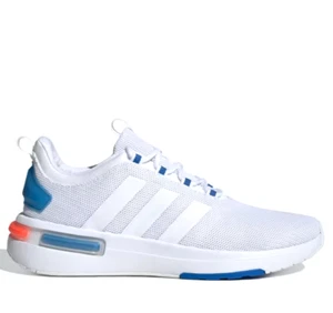 ADIDAS RACER TR23 SIZE 9~12 WHITE ROYAL BLUE MEN'S RUNNING TRAINING GYM SHOES - Picture 1 of 9