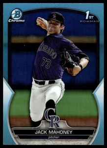 2023 BOWMAN DRAFT JACK CROMATO MAHONEY SKY RIFRATTORE BLU BDC-29 ROCKIES - Foto 1 di 2