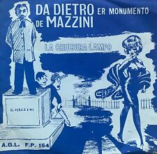 CESARE DELLA GARBATELLA - Da Dietro Er Monumento De Mazzini SEXY COVER 60's 7"