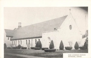 Zion Lutheran Church Pittsburg KS Kansas Post Card Unposted - Picture 1 of 2