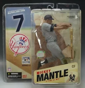 MCFARLANE MICKEY MANTLE COOPERSTOWN COLLECTION YANKEES FIGURINE MLB 3 SERIES NIB - Picture 1 of 4