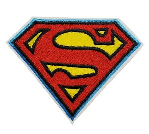 Insignia de dibujos animados película S Superman Iron Coser Parche Bordado