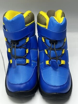 Rugged Bear Boy's Hook & Loop Closure Padded Snow Boots Blue  Size US: 3NEW - Image 1 of 4