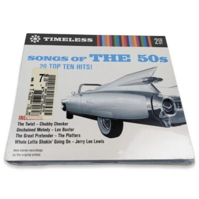 VA - Songs of The 50s: 20 Top Ten Hits! (2xCD, 2008) NEW SEALED - Image 1 of 4