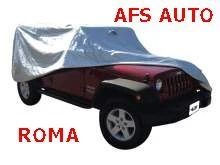 Telo Copriauto telato felpato Jeep Wrangler passo Corto Zip Lato Guida