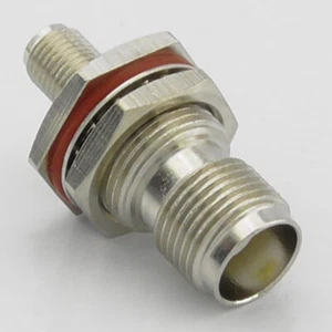 Adaptador de mamparo de montaje de panel de chasis TNC hembra a SMA hembra - Imagen 1 de 6