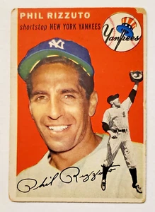 PHIL RIZZUTO 1954 Topps #17 New York Yankees Baseball Card - Picture 1 of 2