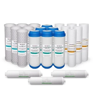 5 Stage Reverse Osmosis Replacement 21 Water Filters 3-4 Years Supply - Picture 1 of 11