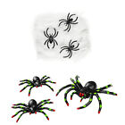 Spinnen-Gewebe Halloween Gruselnetz Spinnennetz Partydeko Krabbelspinne im Netz
