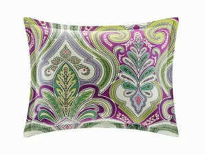 ECHO DESIGN 2pc "VINEYARD PAISLEY" STANDARD SHAMS MULTI NIP - Picture 1 of 8