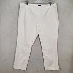 Vince Camuto Womens Pants White Stretch Cocktail Slits Comfy Ankle Plus Size 20W - Picture 1 of 20