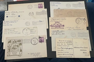 LOT x10 CA WWII CAMPS +! HÜLLEN 2. WELTKRIEG MILITÄR SOLDAT GRATIS SIEHE 4 FOTOS! - Bild 1 von 4