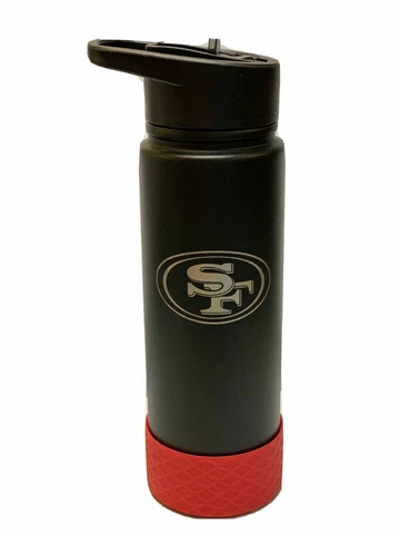 NFL San Francisco 49ers Stainless Steel Water Bottle With Lid Insulated 32oz Cover