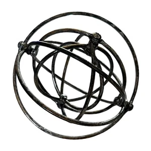 Decorative metal movable sphere 6” home decor - Picture 1 of 4
