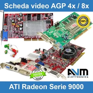 Scheda video AGP ATI Radeon 9700 PRO 9600 9550 9500 9250 9200 9100 retro PC AMD - Foto 1 di 72