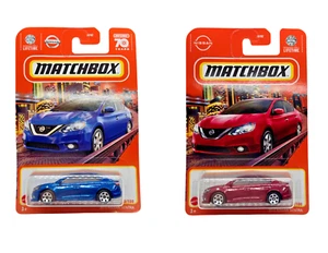 2023 & 2024 Matchbox 2016 Nissan Sentra Blue & Red Variation Set - Picture 1 of 5