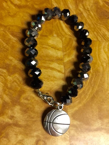 San Antonio Spurs Crystal Bracelet one sided Basketball Charm Cover