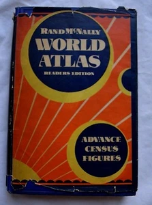 UNIQUE!! 1930 Rand McNally Readers Edition World Atlas, MUST SEE! ( b3) - Picture 1 of 3
