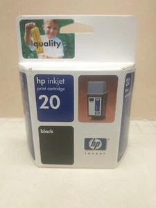 HP Hewlett Packard INK 20 BLACK cartridge NIB 610 612 640 642 648 others - Picture 1 of 3