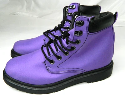 Rogue + Wolf ботинки туфли женщин размер 9,5 Вт ЕС 41 фиолетовый черный шнурует вверх боя готики - Изображение 1 из 4