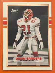Deion Sanders 1989 Topps Traded #30T Rookie RC Atlanta Falcons Football DS2 - Picture 1 of 2
