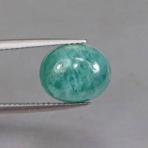 4.77 Cts SALEEE Grandidierite Oval Cabochon Cut Bluish Green Loose Gemstone - Picture 1 of 3