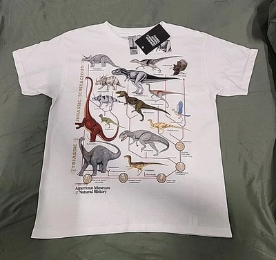 Camiseta para niños dinosaurios del Museo Americano de Historia Natural - talla PEQUEÑA - nueva con etiquetas Foto 1 de 4