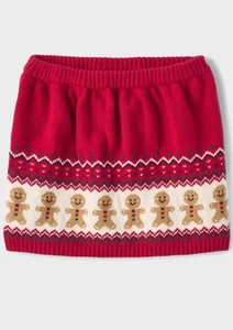 Girls Gymboree Intarsia Gingerbread Fairisle Sweater Skirt Size 8 NWT Red - Picture 1 of 4
