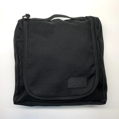 SOG Bolsa de Duffel Embalagem Cubo Estojo Bolsa de Viagem Bolsa de Higiene Pessoal Preta Zíper - Imagem 1 de 4