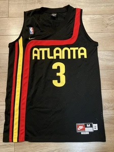 Shareef Abdur Rahim Atlanta Hawks 1974 Nike Retro Black NBA Jersey Mens Medium M - Picture 1 of 4