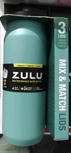 Botella de agua de acero inoxidable Zulu Swift 32 oz - verde - 3 tapas - Imagen 1 de 3