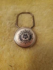 Vintage Legion American Legion US Gold Toned Key Chain Ring Collectible - Picture 1 of 18