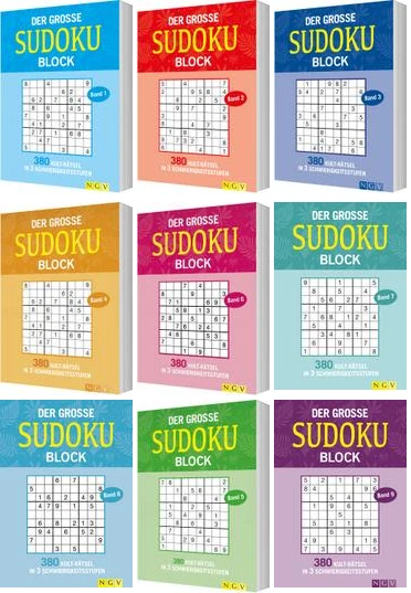 Der große Sudokublock -  zur Auswahl - Bild 1 von 1