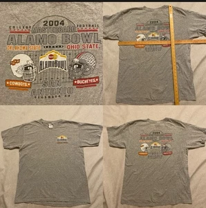 VTG 2004 Alamo Bowl Cowboys Vs Buckeyes OSU Ohio State Oklahoma Sz L  Read Size* - Picture 1 of 6
