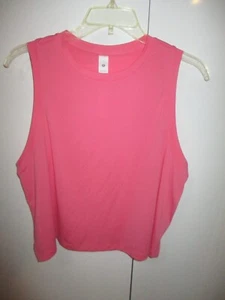 NWOT LULULEMON PINK MUSCLE CROPPED TANK SIZE 12 - Picture 1 of 6