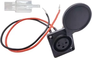 XLR CHARGING PORT SOCKET WITH CAP 3 POSITION FOR CURRIE GT SCHWINN EZIP SCOOTER - Picture 1 of 1