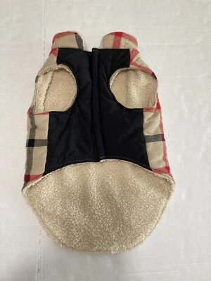 Pet Life Dog Fleece Coat Jacket Plaid sz Large - Image 1 of 4