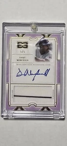 2024 Topps Definitive Collection Dave Winfield Autograph Relic Card Bookend 5/5! - Picture 1 of 2