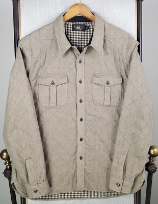 DOUBLE RL RRL Mens Size XL 100% Cotton Overshirt Shacket Quilted Lined Thick - Image 1 of 4