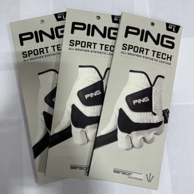 (Paquete de 3) Guante de golf Ping Sport Tech para hombre **Envío en 2-3 días** Foto 1 de 2