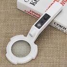 Handheld 4X Reading Magnifying Glass Zoomer Magnifier Loupe With LED/UV Compass