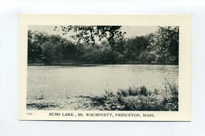 Postal de colección Princeton MA Mass, Echo Lake, franqueo de un centavo - Imagen 1 de 2